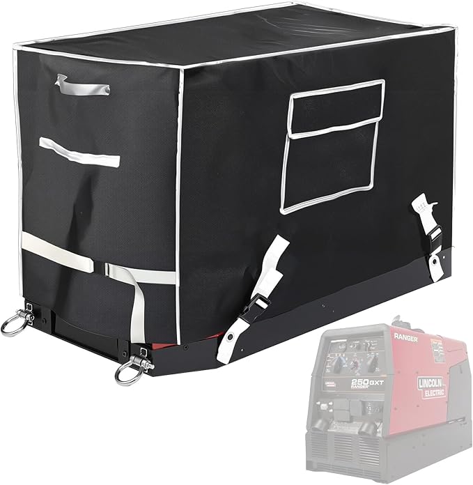 Waterproof Welder Generator Cover - Fits for Lincoln Electric Ranger GXT/250/305 Series - Heavy Duty 600D Oxford All Weather Protection Fits Ranger 250 GXT 250 250 LPG 305 G 305 LPG 305 G EFI