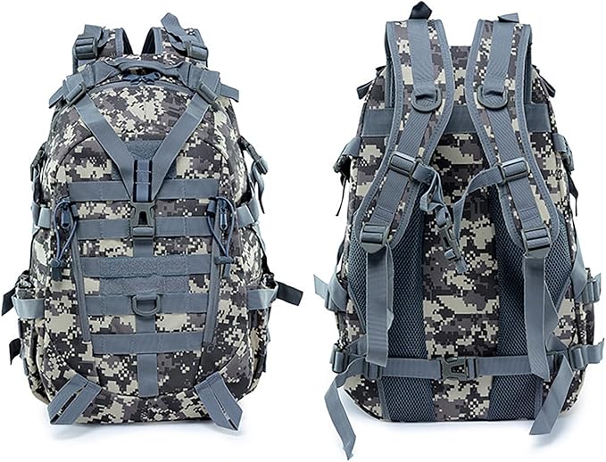Military Tactical Backpack25L Army 3 Days Assault Pack BagOutdoor Tactical Bag Backpack for MenMolle Rucksack Waterproof (CamoC)