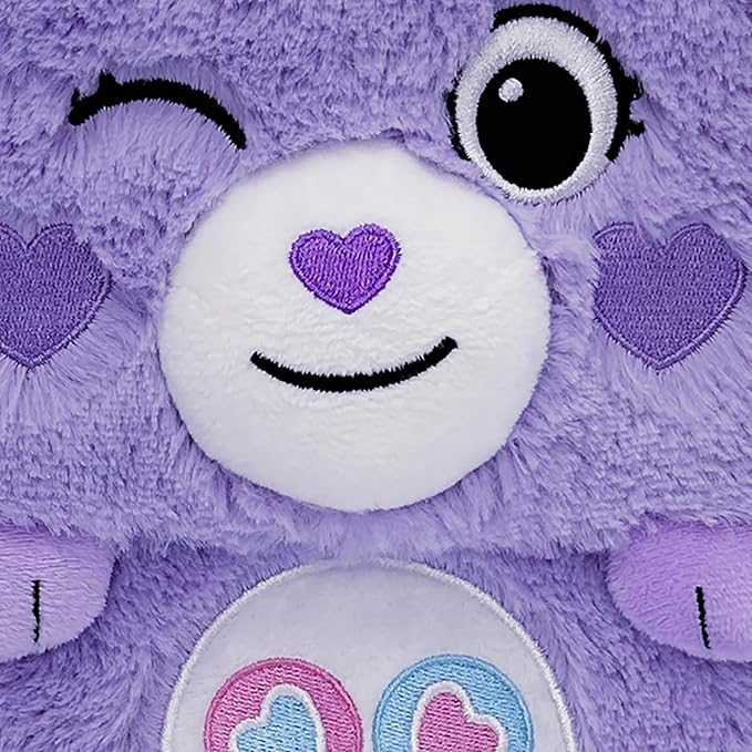 Happy Nappers Care Bears: Storables 12 Box - Share Bear - Purple Character Themed Bin Fabric Storage Container Opening Top Lid Holds Toys Books &amp More Licensed