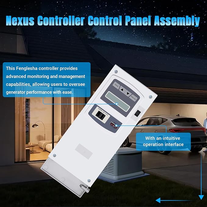 0H6680D Nexus Controller Control Panel Assembly Compatible with Generac 2010-2012 15kW 20kW 22kW Air-Cooled Standby Generators CNTR AC HSB Replaces 0H6680DSRV 0H6680
