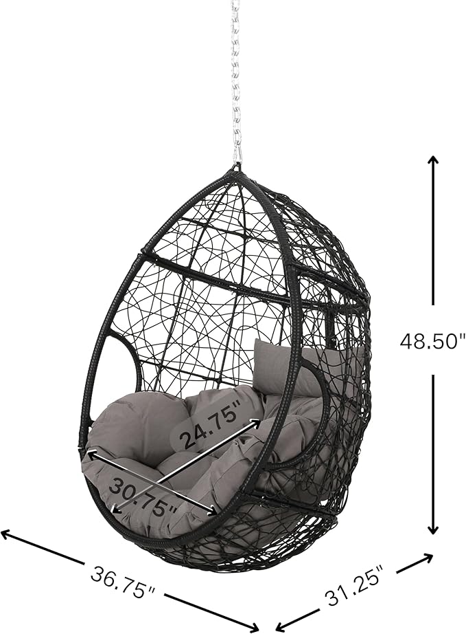Christopher Knight Home Hammock/Swing Black + Gray
