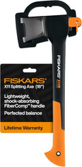 Fiskars X11 Splitting Axe Hatchet 17 Tree Branch Cutter and Wood Axe for Small Logs with Shock-Absorbing Handle