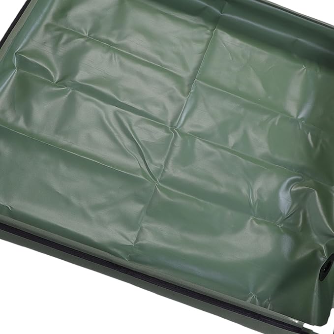 Focket Portable Shower Pan Foldable Design Outdoor Shower Base Camping with Detachable Drain Pipe for Camping RV Beach Indoor Use (OD Green 80x80x10cm / 31.5x31.5x3.9in)