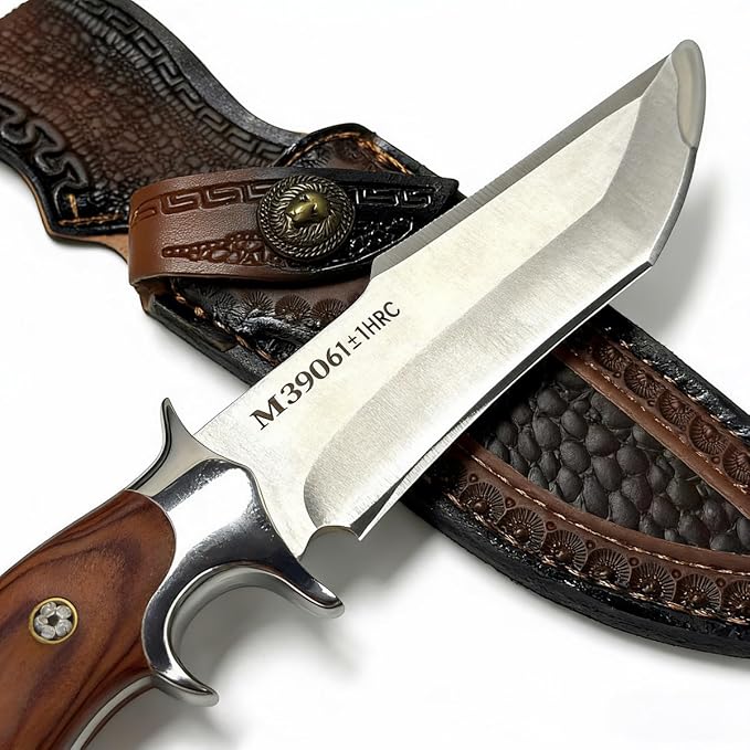 Heavy Duty Machete Knife 10.23 Full Tang Fixed Blade with Belt Sheath Carbon Steel Outdoor Camping Survival Tool
