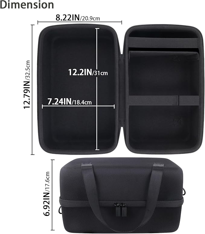 co2CREA Hard Travel Case Compatible with Anker SOLIX C300 / C200X Portable Power Station Outdoor 288Wh LiFePO4 Battery 300W Solar Generator