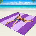 Beach Blanket Waterproof Sandproof Beach Mat 79 X 83/10'x9'for 2-8 Adults Quick Drying Outdoor Picnic Mat Beach Accessories for Travel Camping Hiking