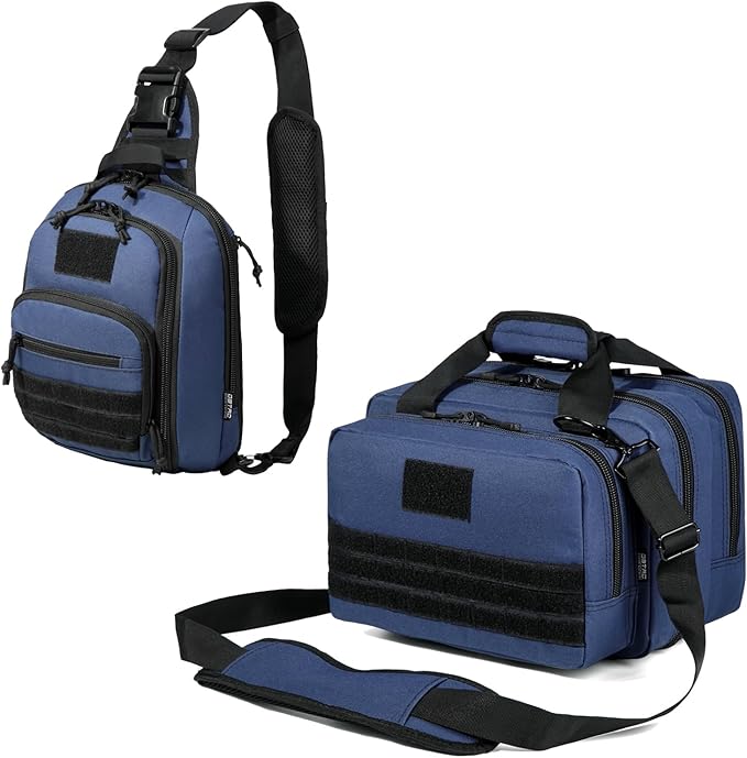 DBTAC Tactical Sling Bag Small + Tactical Range Bag Small Plus (Urban Blue)