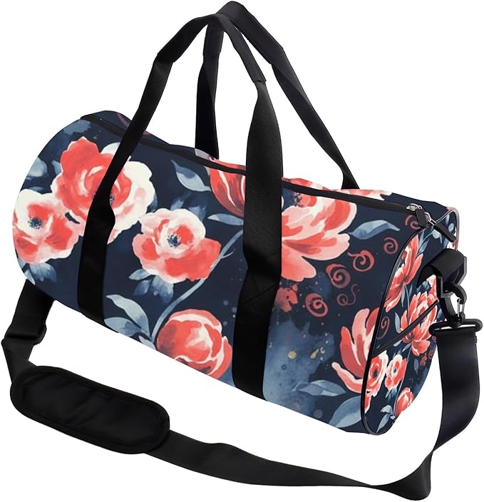Vivid Botanical Foldable Womens Bag Oxford Tote Bags Adjustable Shoulder Strap Convertible Carry Backpack Cute Carry On Bag For Sleepover Pilates Gym Gifts For Women