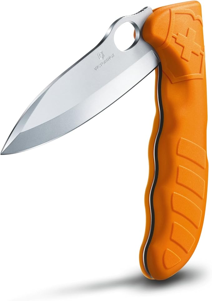 Victorinox Swiss Army Hunter Pro Pocket Knife Orange with Olive Nylon Pouch 0.9410.9US3 130mm