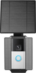 Wasserstein Universal Solar Charger Compatible with Ring Battery Doorbell (2024 Release)/Pro/Plus/4/3/3 Plus/2nd Gen (2020 Release) &amp Wyze Wireless Video Doorbell Pro - 2.5W Solar Panel Charger