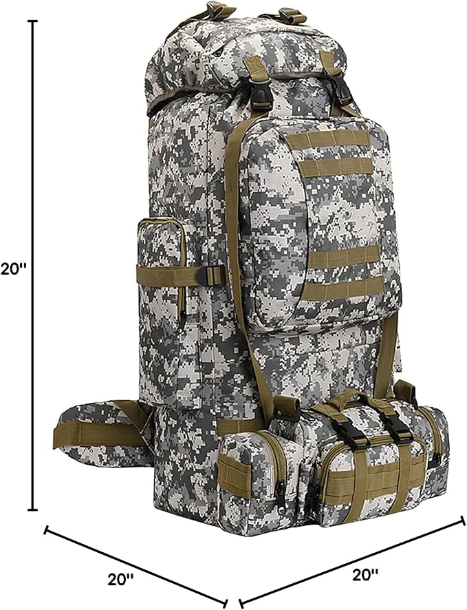 100L Camping Hiking BackpackMolle military Tactical rucksack backpackWaterproof Lightweight Hiking Backpack