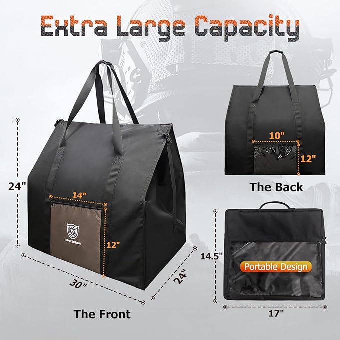Faraday Bags 30“x24”x24“(283 Liters Capacity) for Large Generators &amp ElectronicsMilitary-Grade XXL EMF &amp RF Signal Shielding Cover for Computers TowersAnti-HackingPrivacy Protection (Waterp