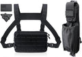 WYNEX Tactical Chest Rig Pack for Men Running Chest Bag with Front Loop Airsoft Chest Rigs for Hunting Outdoor EDC WYNEX Molle Tactical Pouches of Water Bottle Pouch Version Tactical Accessories