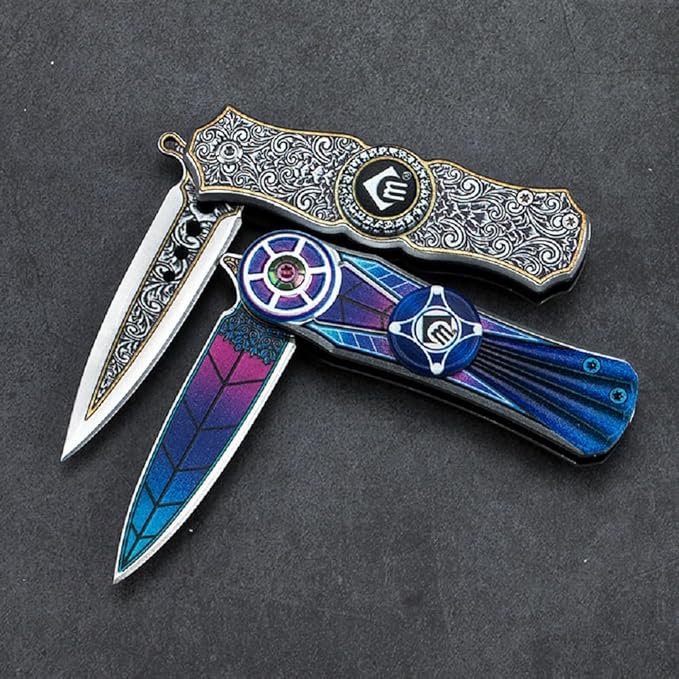 Premium Folding Knife – D2 Steel Portable Pocket Knife for Outdoor Camping Hiking EDC Survival and Gift