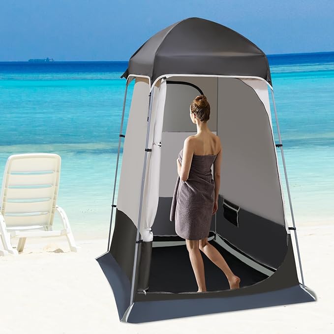 Portable Privacy Tent Outdoor Camping Shower Tent Outdoor Camping Privacy Shelter Portable Pop Up Shower Tents for Travel Beach Tailgate