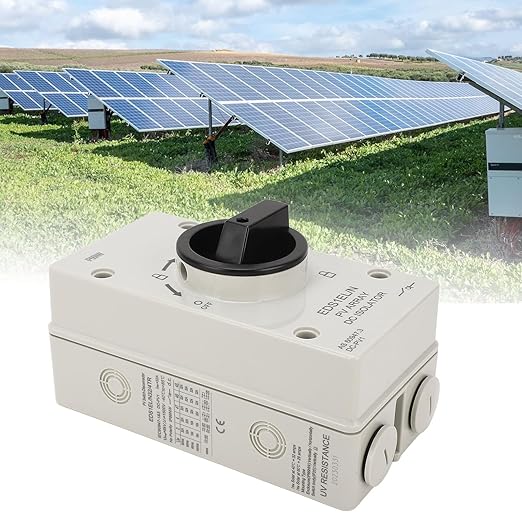 1000V 32A IP66 PV DC Isolator Switch Solar Disconnect Switch for Solar Power System RV Photovoltaic Switch