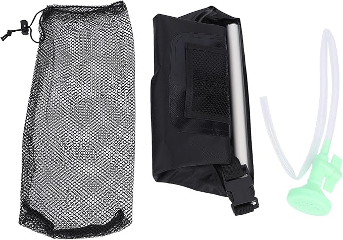 Fockety Solar Shower Bag 20L Large Capacity Solar Heating Camping Shower Bag Solar Bath Bag with Switchable Shower Head for Car Outdoor Beach Swimming