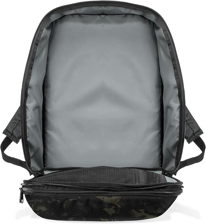 Xtreme Sight Line ~ Faraday Laptop Backpack Carry On ~ Signal Blocking Travel Backpack with RFID Protection Fits 16 Laptop with Removable Faraday Sleeve ~ 1000D Nylon/Spacer Mesh ~ Midnight MultiCam
