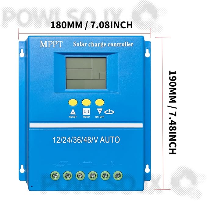 60A/80A/100A High-Efficiency MPPT Solar Charge Controller Multi-Voltage Compatibility (12V/24V/36V/48V) and Intelligent Protection (80A)