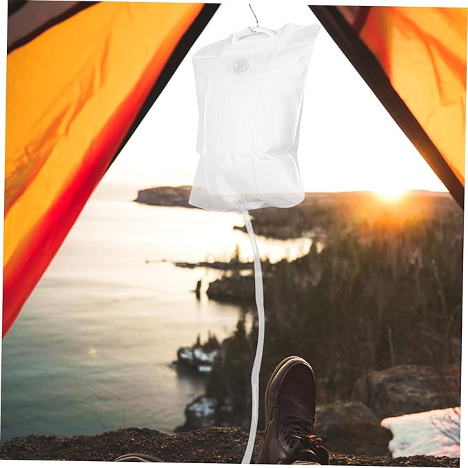 KOMBIUDA 1set Portable Camping Shower Bag Outdoor Shower Convenient Handle for Easy Setup Lightweight for Camping and Hiking