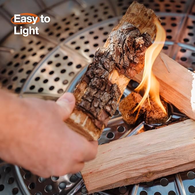 Solo Stove Yukon 2.0 + Stand 27 Inch Smokeless Fire Pit – Portable Stainless Steel Outdoor Fireplace - 360° Airflow Technology and Removable Ash Pan – Ideal for 6 or More People 43.9lbs Ash