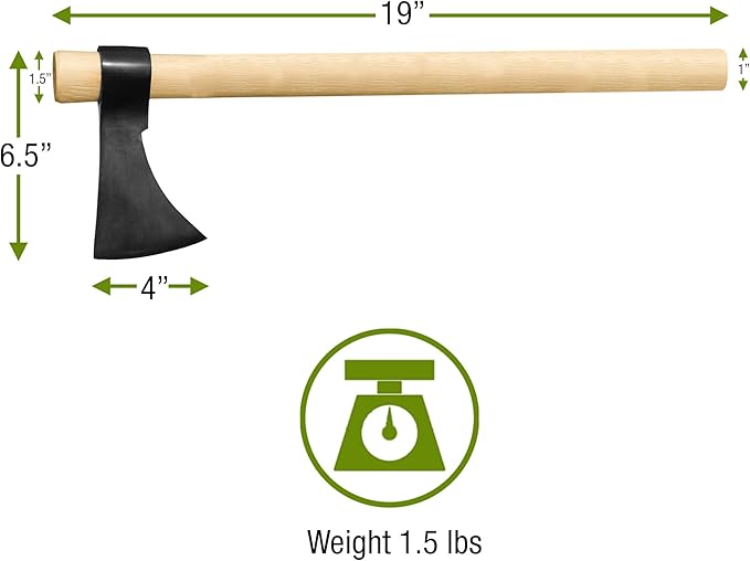 Throwing Axe - Win Your Next Viking Throwing Tomahawk Competition! 19 Hand Forged Hatchet from High Carbon Steel NMLRA Approved 100% Guaranteed from Defects