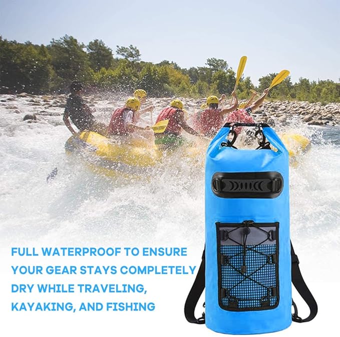 ACAGALA Floating Waterproof Dry Backpack 10L/20L PVC Drifting Bag for Rafting Outdoor Kayak Fishing
