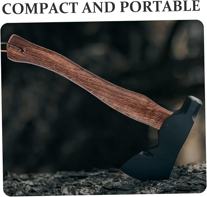 ORFOFE 2pcs Wooden Axe Handle Replacement - Grip Solid for Camp Hatchet and Fire Axe Maintenance Easy Installation and Effortless Use
