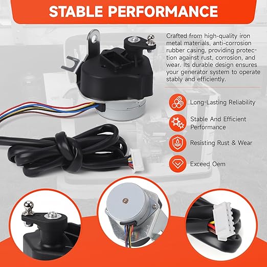 0G6453 Stepper Motor Assembly- GTH990 HSB Stepper Compatible with Generac Guardian GTH990 HSB GTH999 (990 992 999 Series)