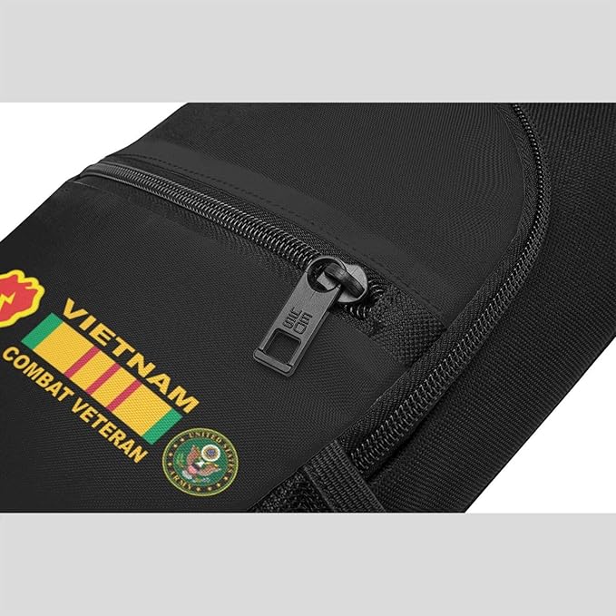25th Infantry Division Vietnam Combat Veteran Chest Pack Leisure Shoulder Crossbody Chest Bag