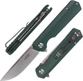 Firebird GANZO FH11 Pocket Folding Knife D2 Steel Blade G10 Handle with Clip Hunting Fishing Camping Outdoor EDC Knife (Green)