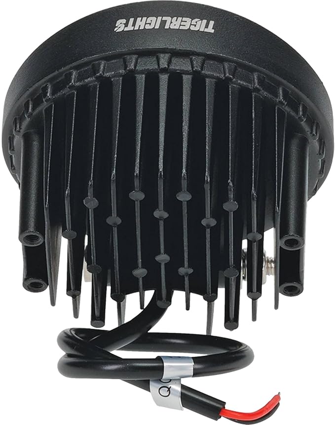 TIGERLIGHTS TL115F LED Work Light Flood Beam 2650 Lumens 42 Wattage 3.5 Amps 12V 4 1/4 Diameter Flood Off-Road Light