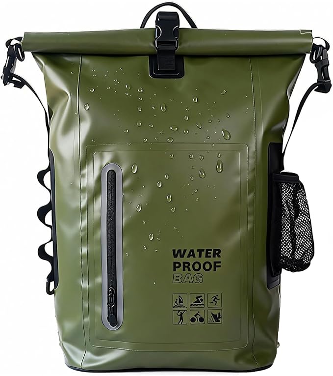 Dry Bag Waterproof 25L-Floating&ampLightweight Bags for Women Waterproof Backpack for Kayaking Boating FishingPaddle boarding Camping HikingRoll-Top Seal&ampAdjustable Shoulder Straps