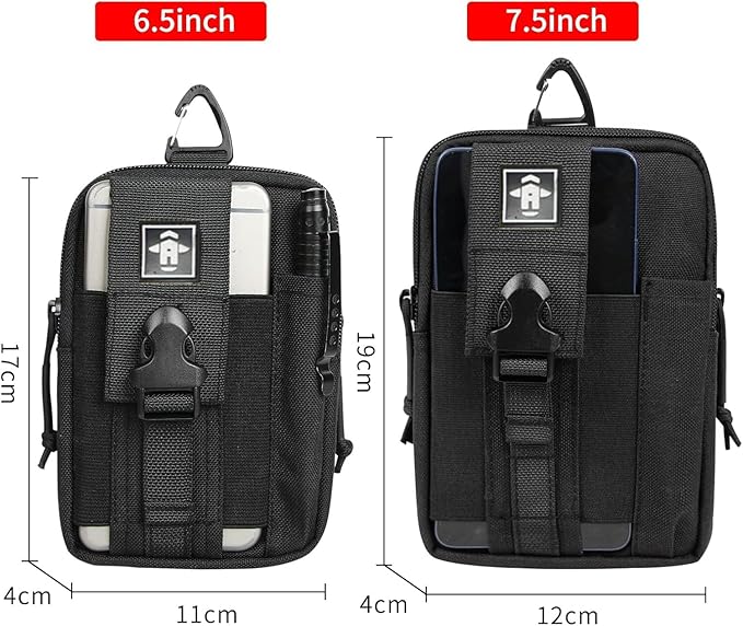 Tactical Waist Pack Molle EDC Cell Phone Bag Multifunctional Men's Shoulder Crossbody Bag Outdoor Toolkit Storage Bag
