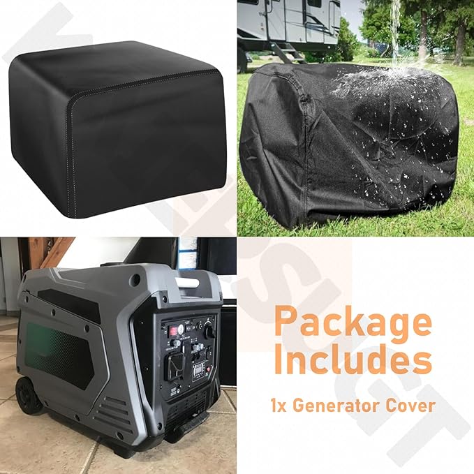 BLACK Generator Cover for Cum-mins Onan P4500i Inverter Only 1 Pack Cover 24 x 18 x 20