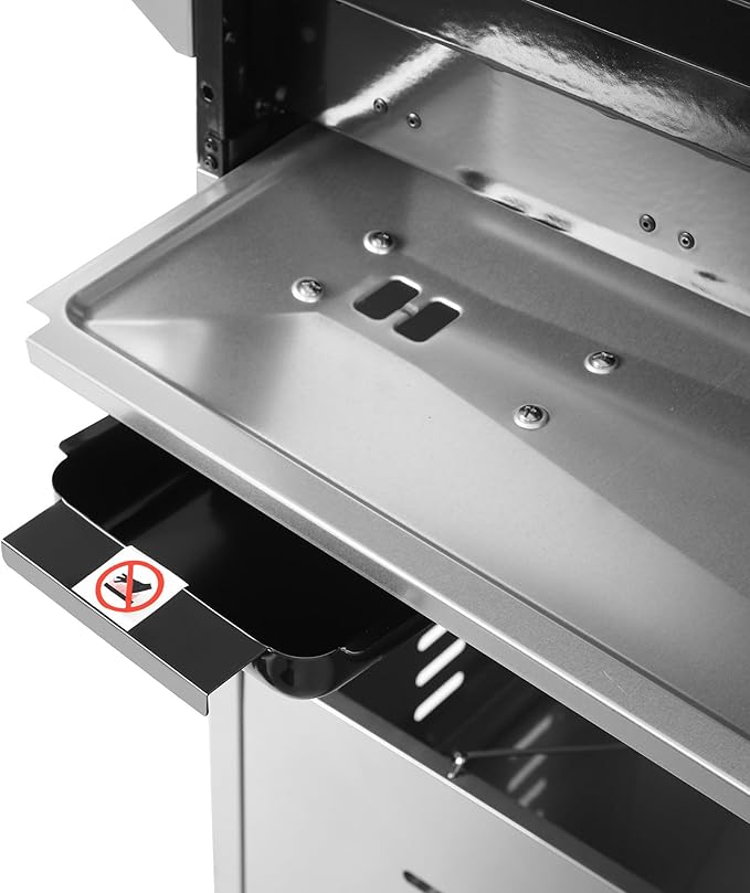 Royal Gourmet GA6402B 6 Burner Propane Gas Grill with Side Burner and Warming Rack 74000 BTUs Cabinet Style Gas BBQ Grill for Barbecue Grilling &amp Backyard Cooking Blue