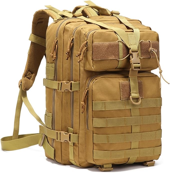 45L Large Military Tactical Backpack - Perfect for Men &amp Women Assault Pack Molle Bag Backpacks