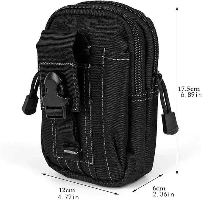 Men's Waist Bag Jungle Camouflage Hanging Waist Packs Men Outdoor Sports Waist Bag Multifunctional Bags(Khaki)