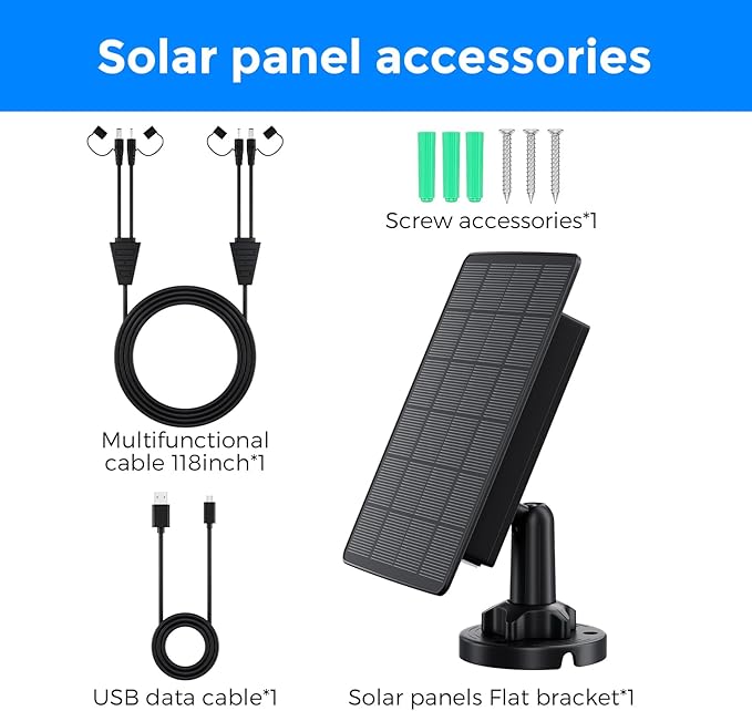 Solar Panel for Trail Cameras 5000mAh Solar Battery Charger Kit with 12V 1A &amp 6V 1.5A Dual Output Built-in Lithium Battery | IP65 Waterproof Compatible with Bushnell Stealth Cam Wildgame