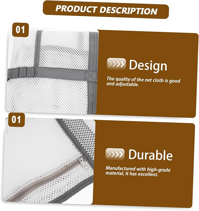 Housoutil 3pcs Portable Mesh Shower Bag for Beach Use Opening Design for Easy Access for Toys Swimming Camping Outdoor Sports Mesh Material