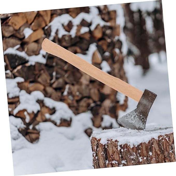 Wooden Replacement Handle for Hatchet Grip Accessory for Outdoor Axe Use Comfortable to Use for Firewood Cutting and Camping