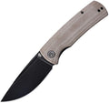 Petrified fish PFP01Beluga k110 steel folding knife G10 handle Front flipper outdoor Camping survival hunting EDC tool knives (Khaki Stonewashed)
