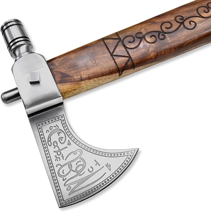 Custom Handmade Viking Axe - 1095 High Carbon Steel Bearded Axe Camping Tomahawk Axe Camping Axes and Hatchets Tomahawk Axe Axes with Sheath