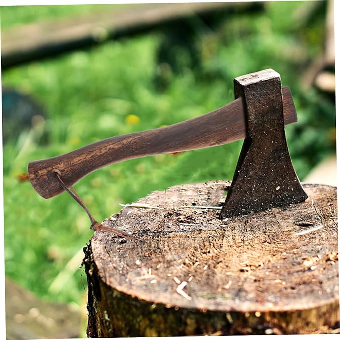 2pcs Wooden Axe Handle Replacement Non-Skid Axe Grip for Firewood Cutting and Camping for Outdoor Use Practical and Comfortable Design