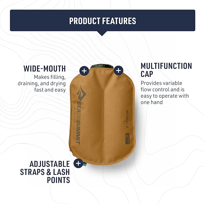 Sea to Summit Watercell X Lightweight Camping Water Storage/Dispenser and Shower