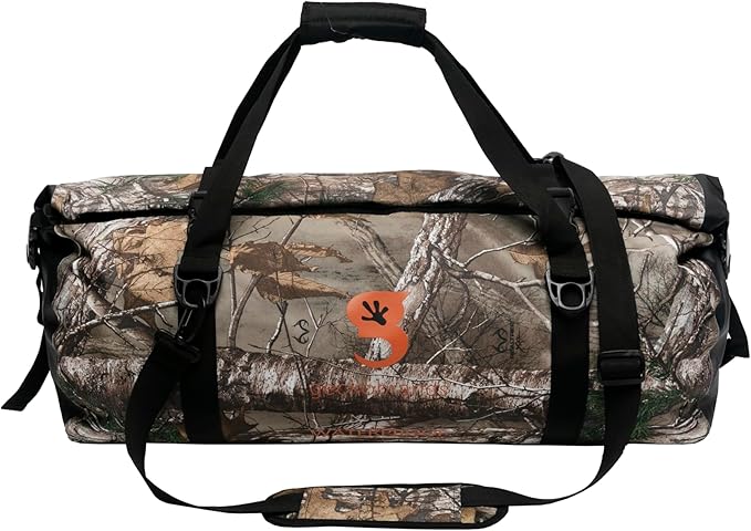 geckobrands Waterproof 50L PVC Duffel – Durable Roll Top Bag for Extreme Conditions