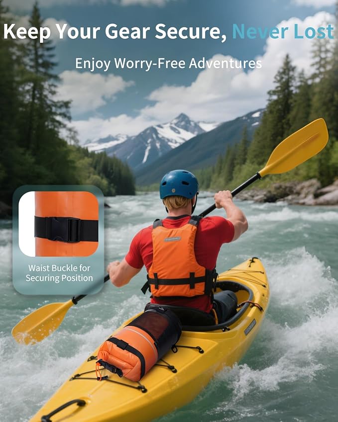 ECOHUB Waterproof Dry Bag for Women Men 5L/10L/20L Roll Top Lightweight Dry Storage Bag Backpack for Travel Kayaking Hiking Floating with Waterproof Phone Case