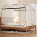 Pop-Up Mosquito Net Tent King Size Portable Folding Mosquito Net with Bottom for Bedroom &amp Outdoor Camping Double Zipper Doors Breathable Honeycomb Mesh Travel Bug Net for Family