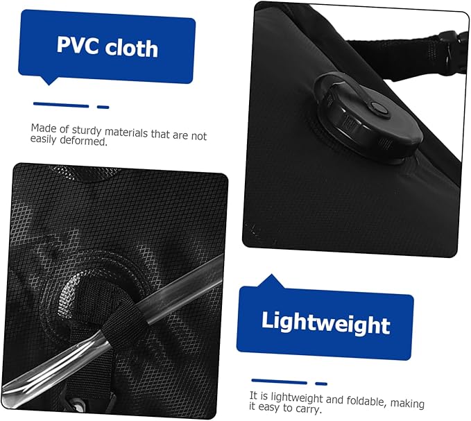 KESYOO Portable Solar Shower Bag Outdoor Camping Shower Removable Hose Lightweight Design for Hiking Beach and Travel