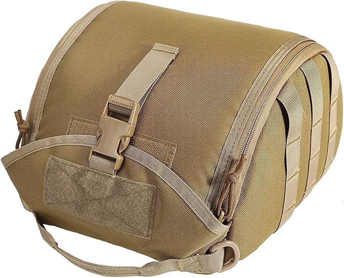 FARMSOLDIERTactical Molle Helmet Bag PackLightweight Waterproof Motorcycle Helmet Bag for Hunting Shooting
